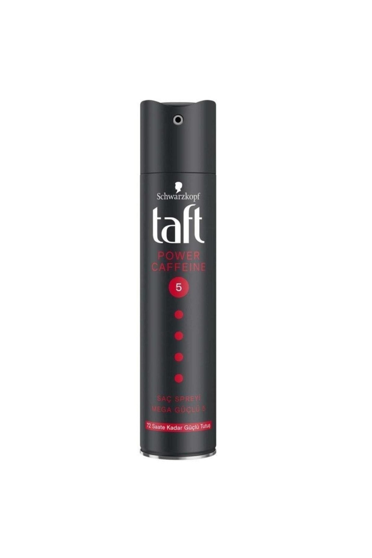Taft Saç Spreyi 250ml Power Caffeine Mega Güçlü 5