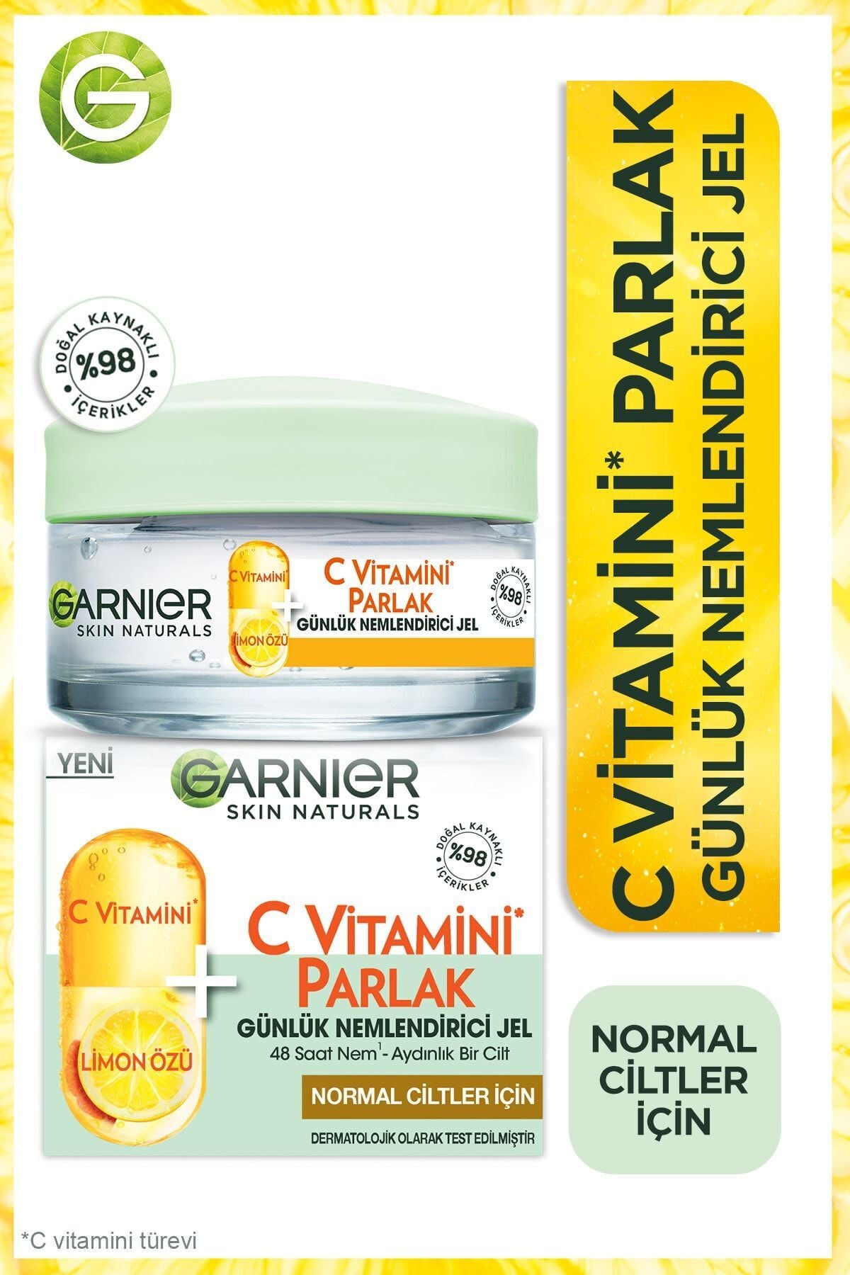 Garnier C Vitamini Parlak Günlük Nemlendirici Jel 50ml