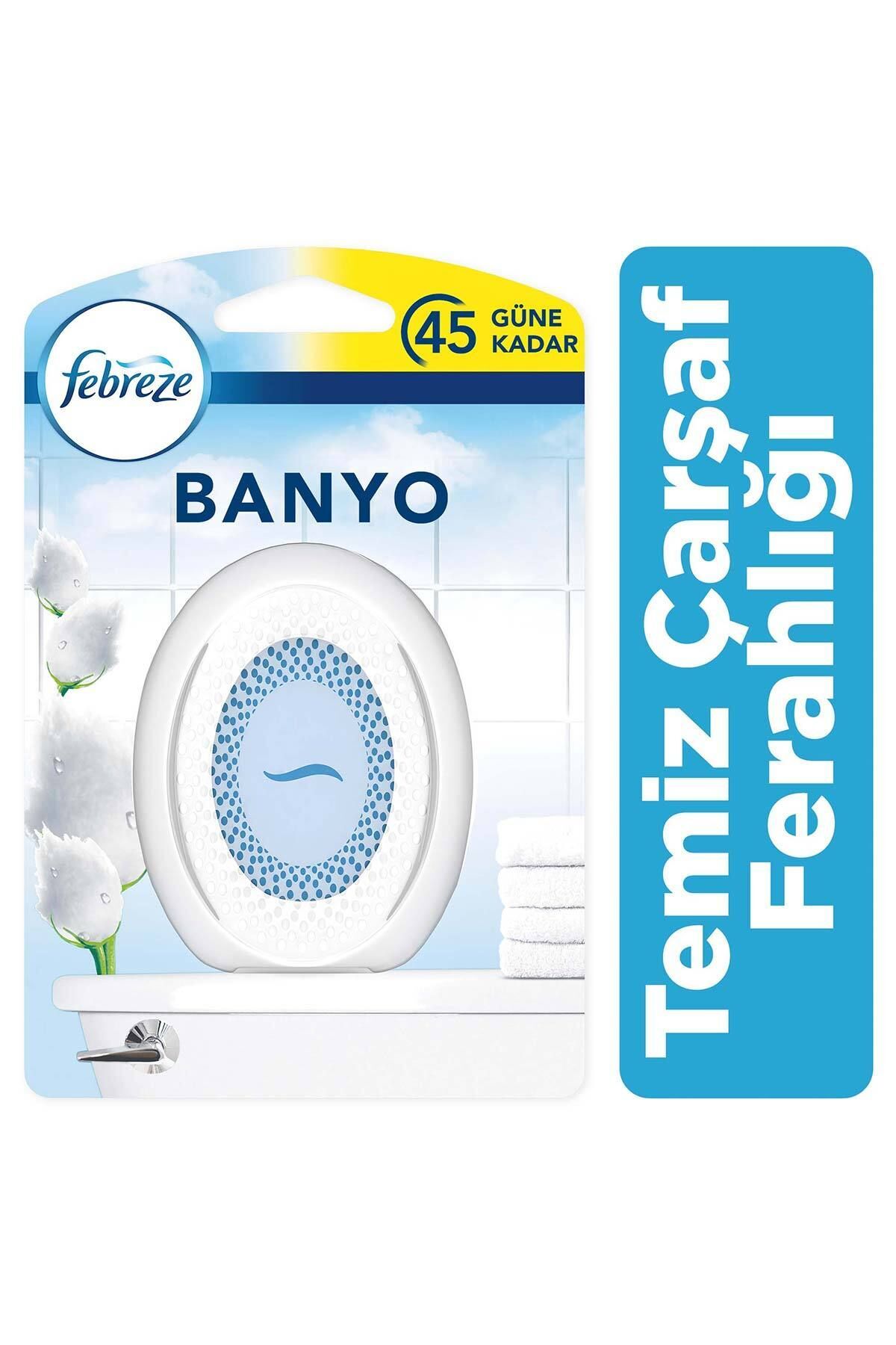 Febreze Hava Ferahlatıcı Banyo  Oda Kokusu Temiz Çarşaf Ferahlığı