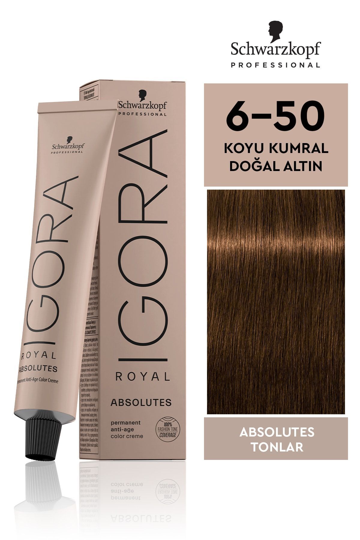 Igora Royal Absolutes Tonlar 6-50 Koyu Kumral - Doğal Altın 60ml
