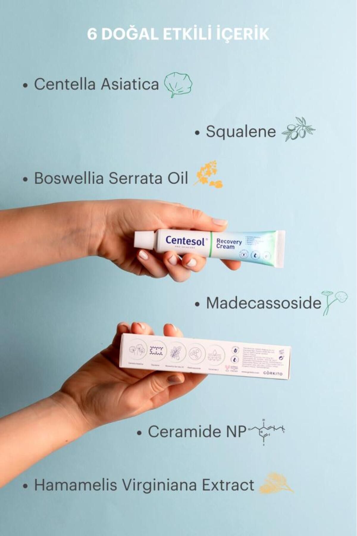 Görkito Centesol - Recovery Cream (onarıcı Cilt Bakım Kremi - Cica Krem) - 30 G