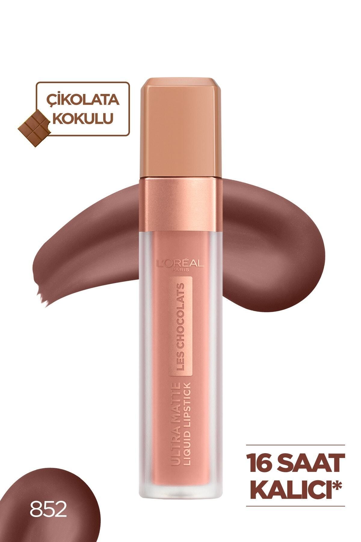 L'Oreal Paris Likit Mat Ruj - Les Chocolats Ultra Matte Liquid Lipstick 852 Box Of Chocolates 3600523644018