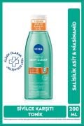 Derma Skin Clear Sivilce Karşıtı Tonik 200ml,Salisilik Asit,Niasinamid,Deniz Tuzu,Gözenek Arındırıcı