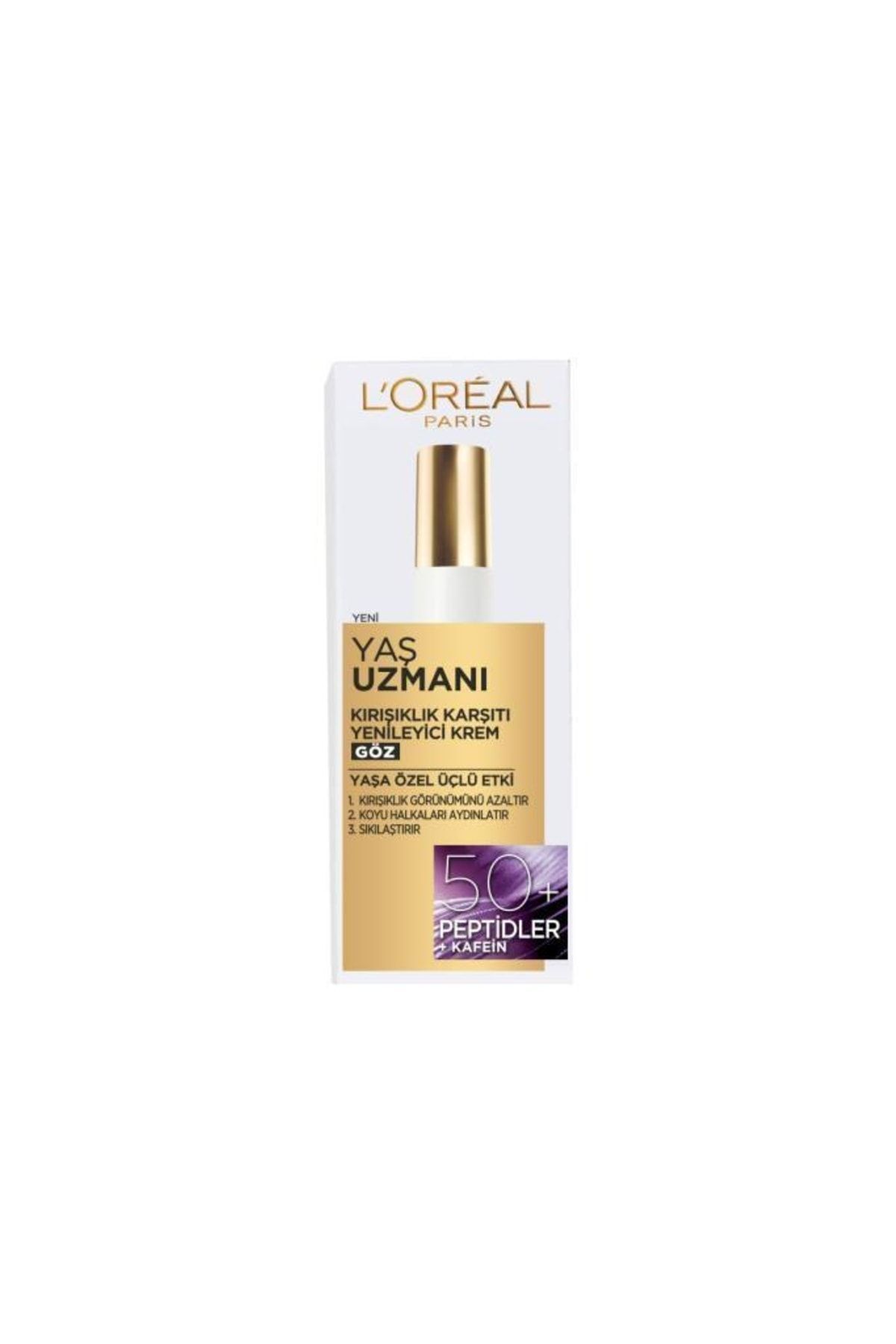 L'Oreal Paris Yaş Uzmanı 50+ Kırışıklık Karşıtı Yenileyici Göz Kremi