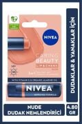 NIVEA Renkli Dudak Bakım Kremi,Nude,4,8gr,Nemlendirme,SPF30,Doğal Yağlar,E Vitamini,Dudak ve Yanak