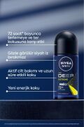 NIVEA Men Erkek Roll-on Deodorant Deep Extreme 50ml, 72 Saat Anti-perspirant Ter Koruma, Yeni Enerji