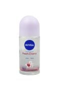 Kadın Roll-on Deodorant Fresh Cherry 50ml, Gün Boyu Ferahlık, Kiraz Kokusu, 48 Saat Ter Koruması