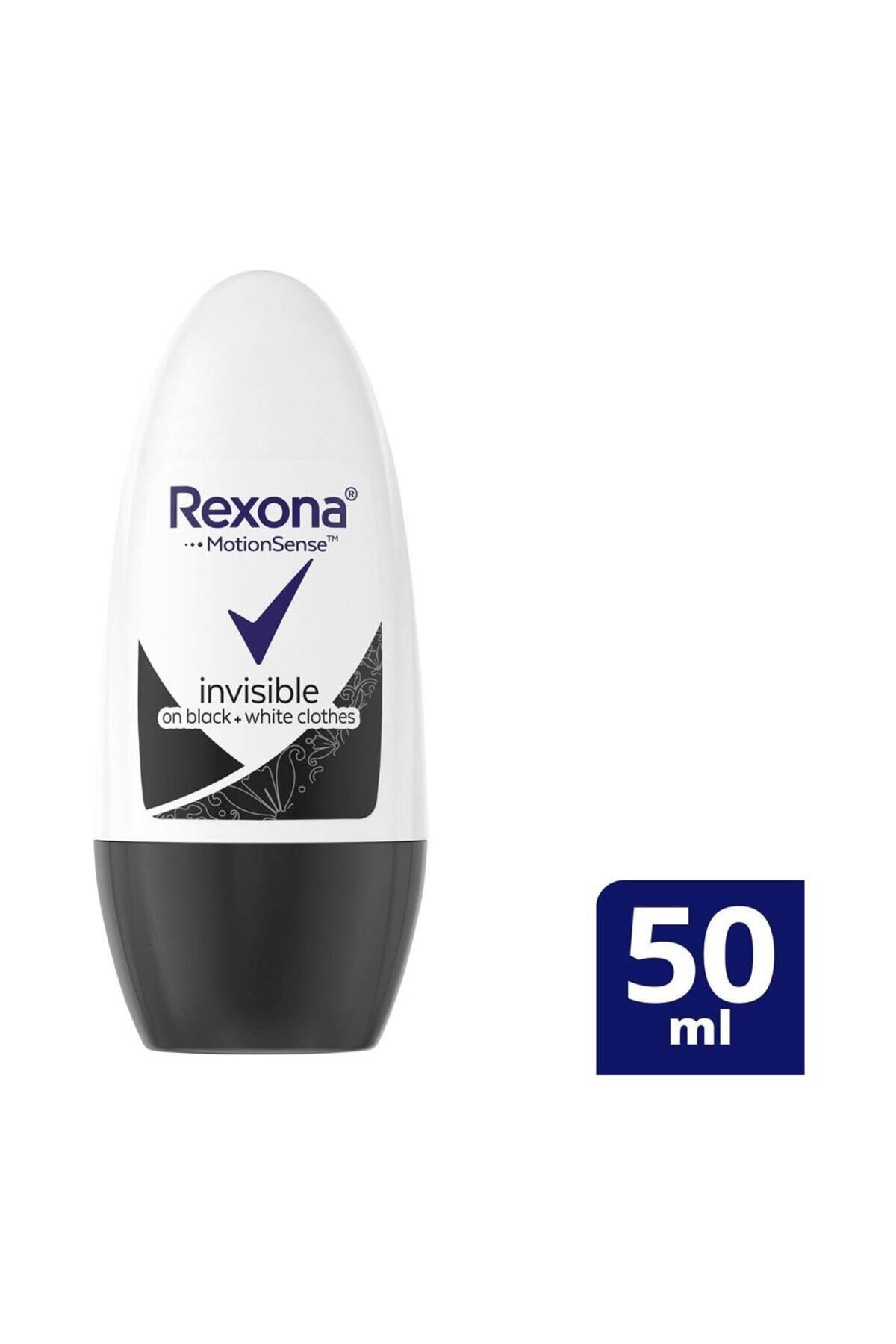 Women Invisible Black & White Roll-On Deodorant 50ML