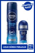 Men Fresh Active Deodorant 150 ml + Fresh Active Roll On 25 ml